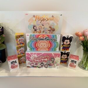BNIB Fried Shrimp + Labubu cases + other pop mart items